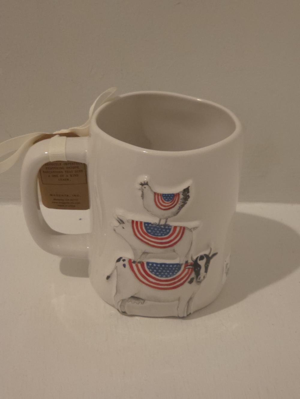 Rae Dunn 'Barn in the U.S.A.' Mug Double Sided Mug. 4th Of July